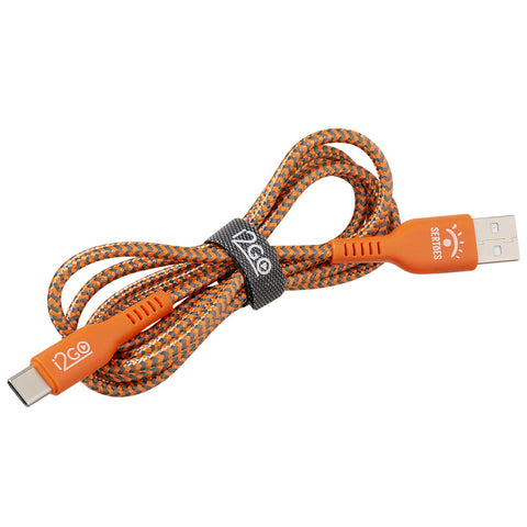 Cabo USB-A para USB-C 1,2m trançado i2GO